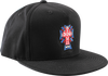 DOGTOWN Cross Logo USA snapback hat - Black