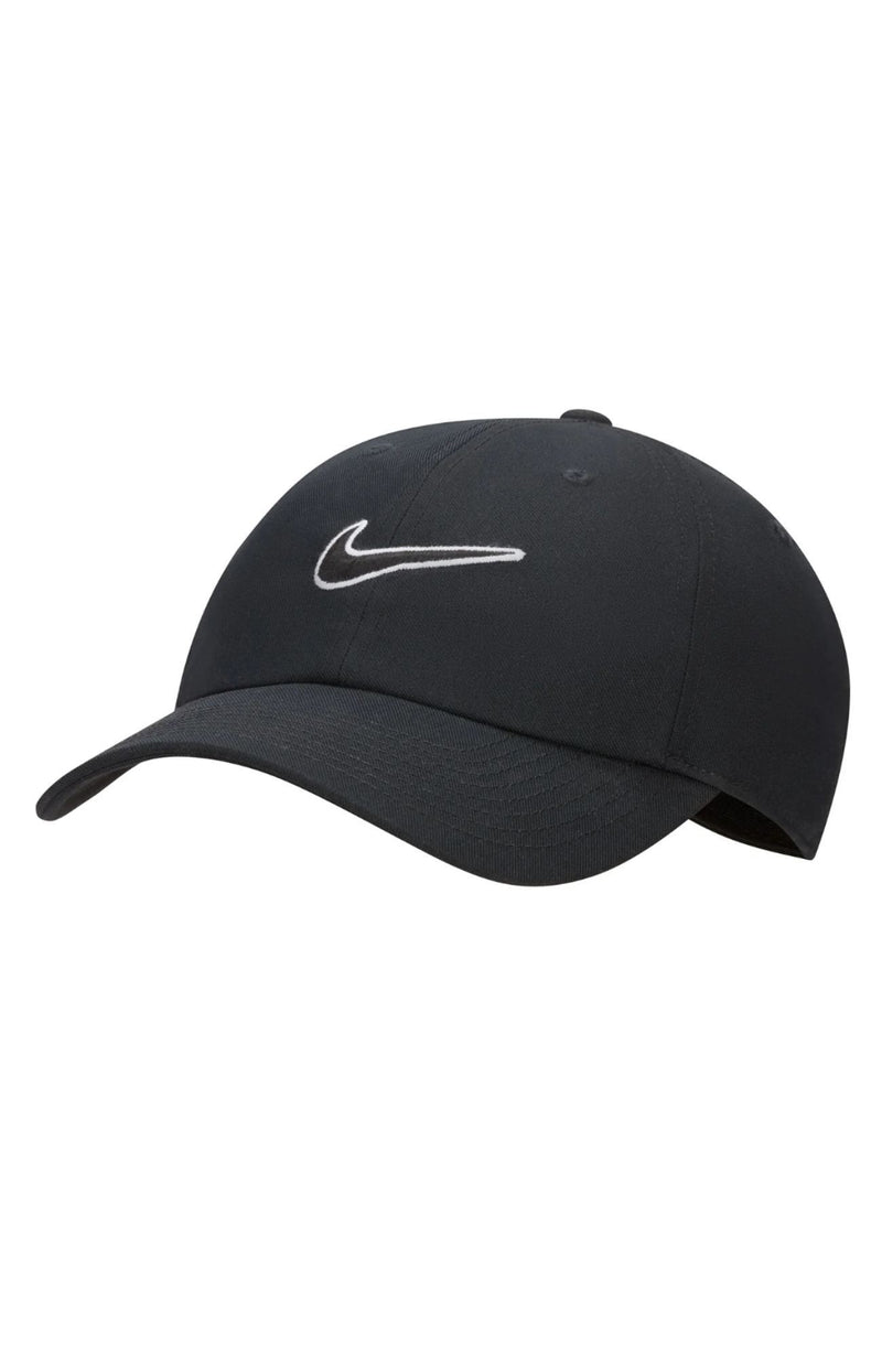 Nike Club Swoosh Strapback Cap - BLACK