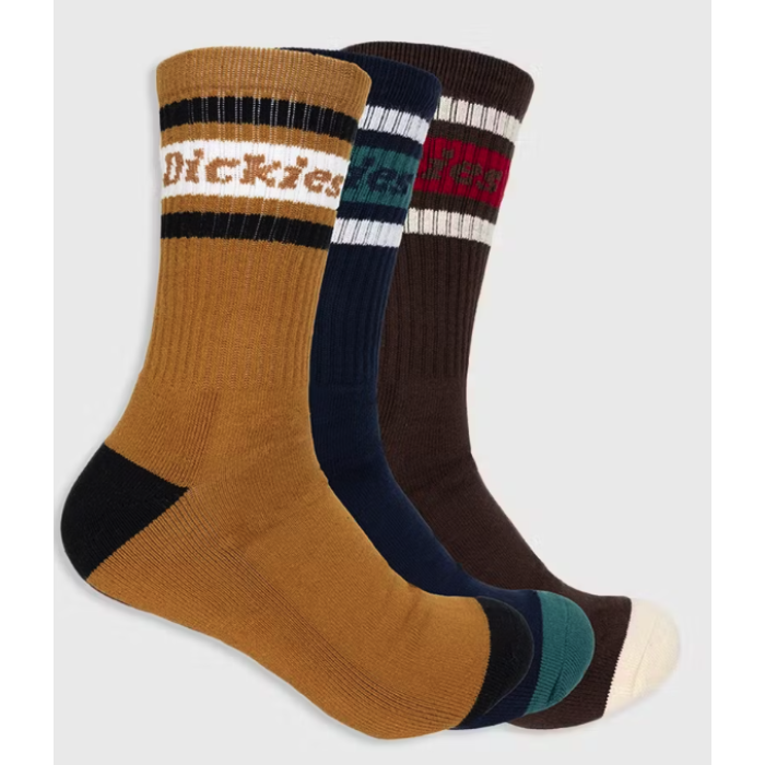 Dickies Standard 3pack crew sock - Brown Duck