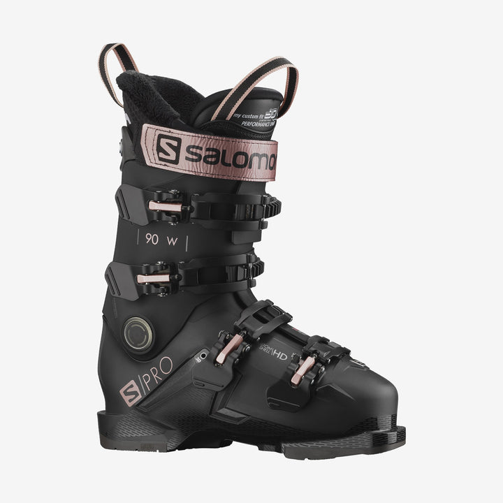 Salomon S/Pro 90 Ski Boots Womens - Black/Gold/Belluga