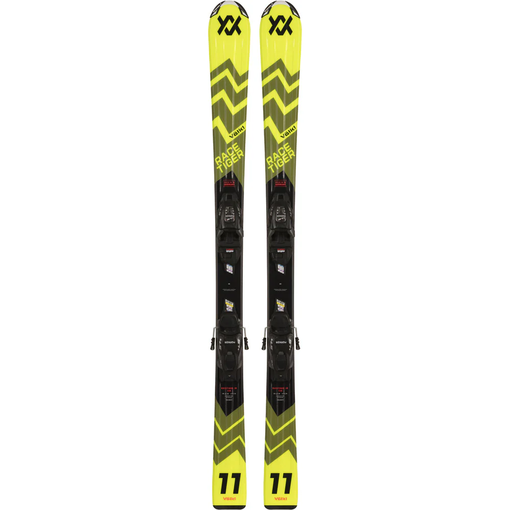 Volkl Racetiger Junior Yellow Vmotion 7.0 Ski/Binding 2025 - 130