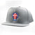 DOGTOWN Cross Logo USA snapback hat - Charcoal Grey