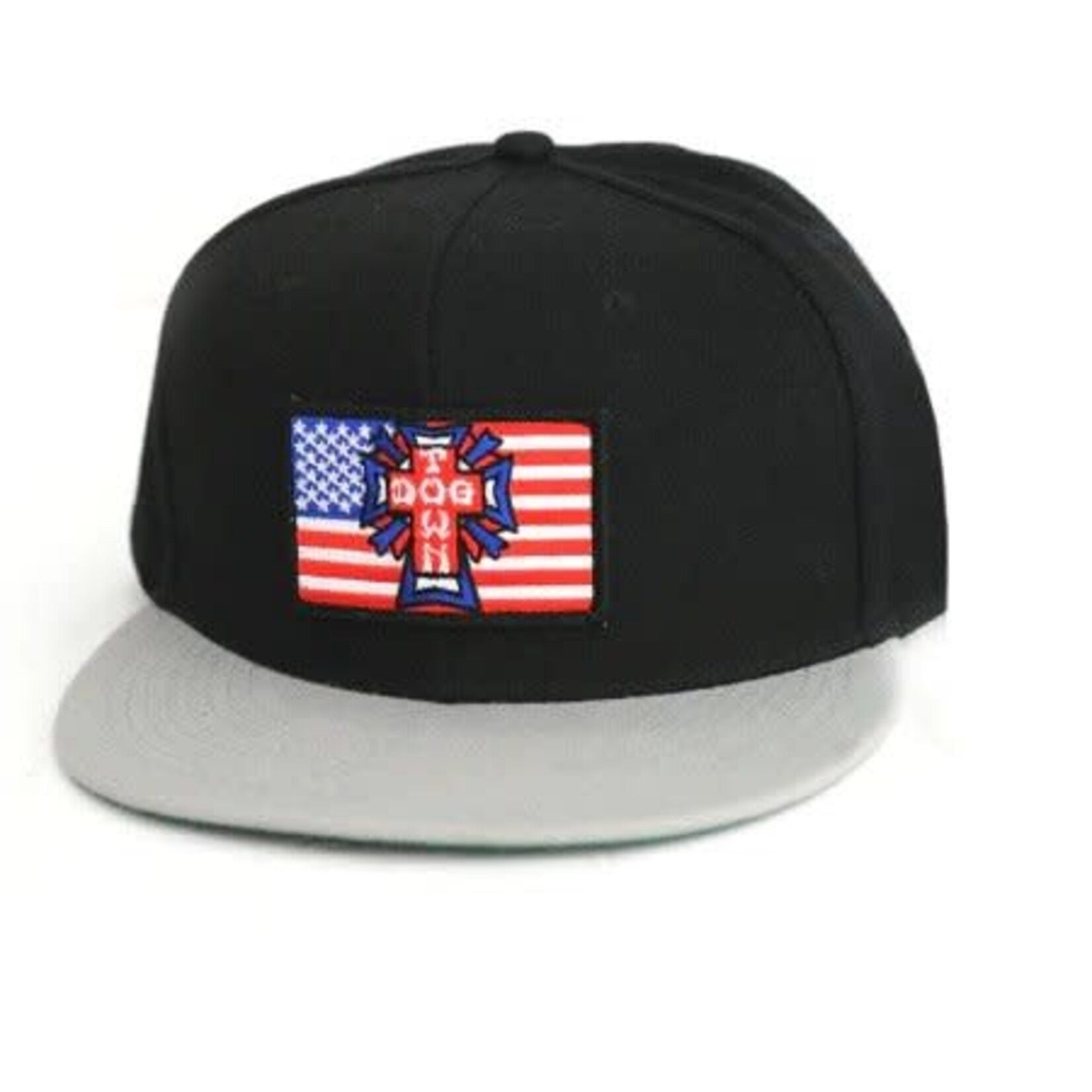 DOGTOWN Flag Patch snapback hat - Grey/Black