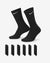Nike Everyday Plush Cushioned  Crew Sock 6Pr  - Black