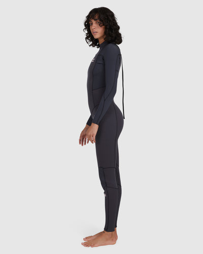 Billabong 302 Launch Back Zip GBS Fullsuit Womens - Black