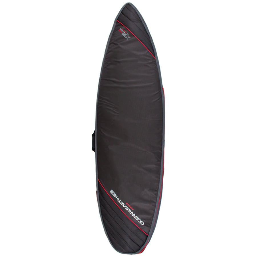 Ocean & Earth Aircon Shortboard Board Cover - Black/Red