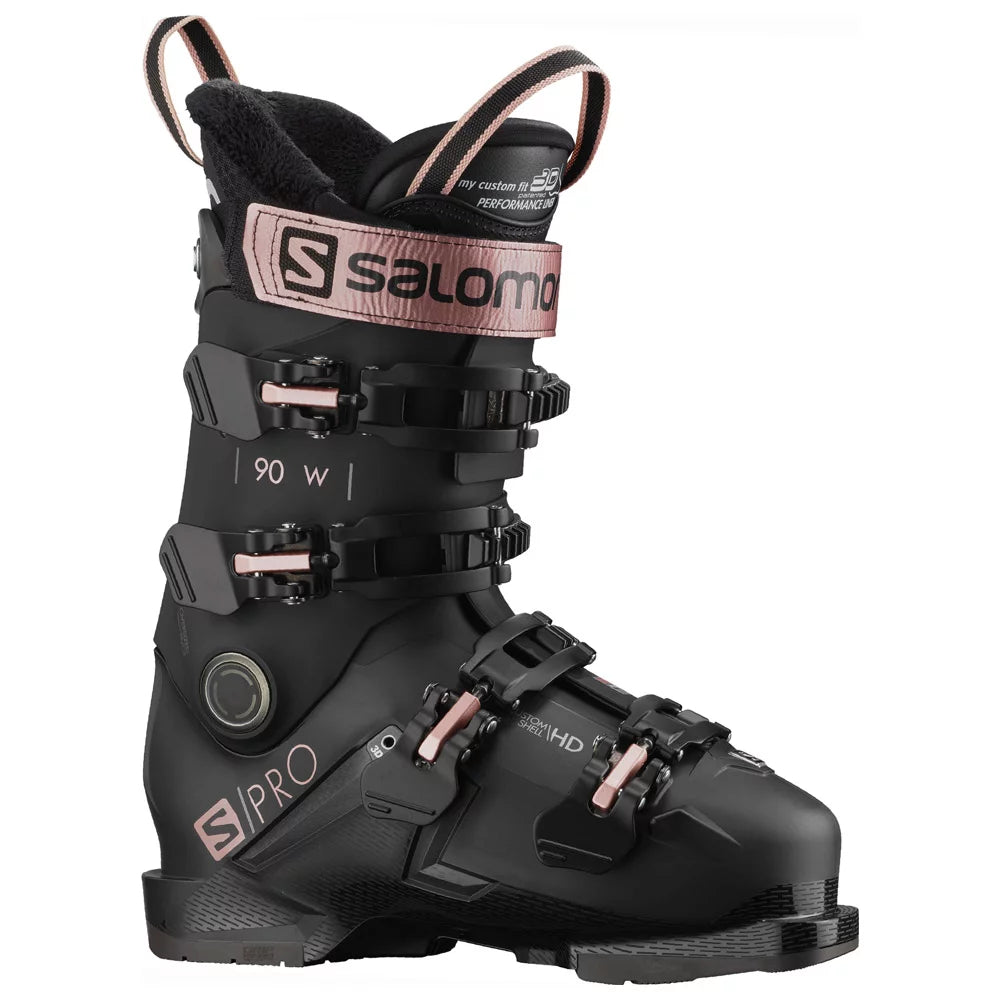 Salomon S/Pro 90 Ski Boots Womens - Black/Rose/Belluga