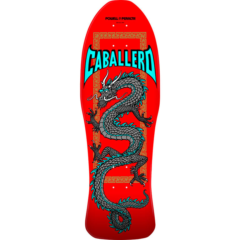 POWELL PERALTA reissue deck - Cab Chinese Dragon - Red/Silver