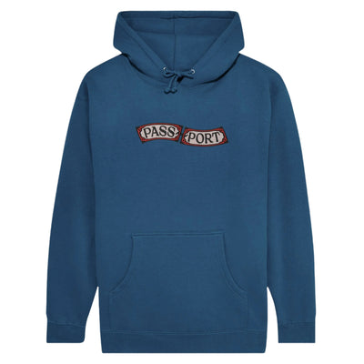 PASS-PORT Red Flag hoodie - Harbour Blue