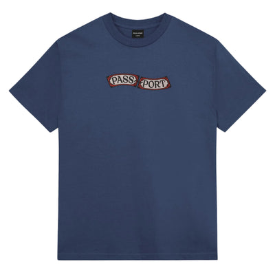 PASS-PORT Red Flag tee - Harbour Blue