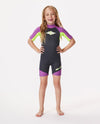 Rip Curl Groms Omega BZ Spring Suit - Purple