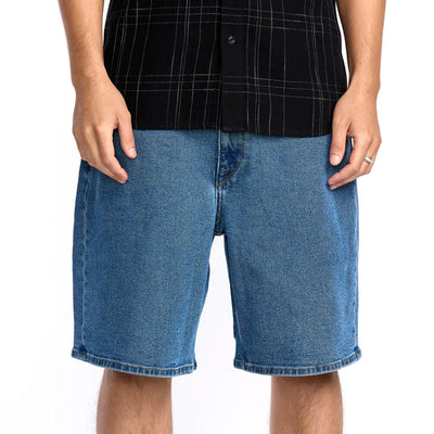 Volcom Billow Denim Short - Deep River Blues