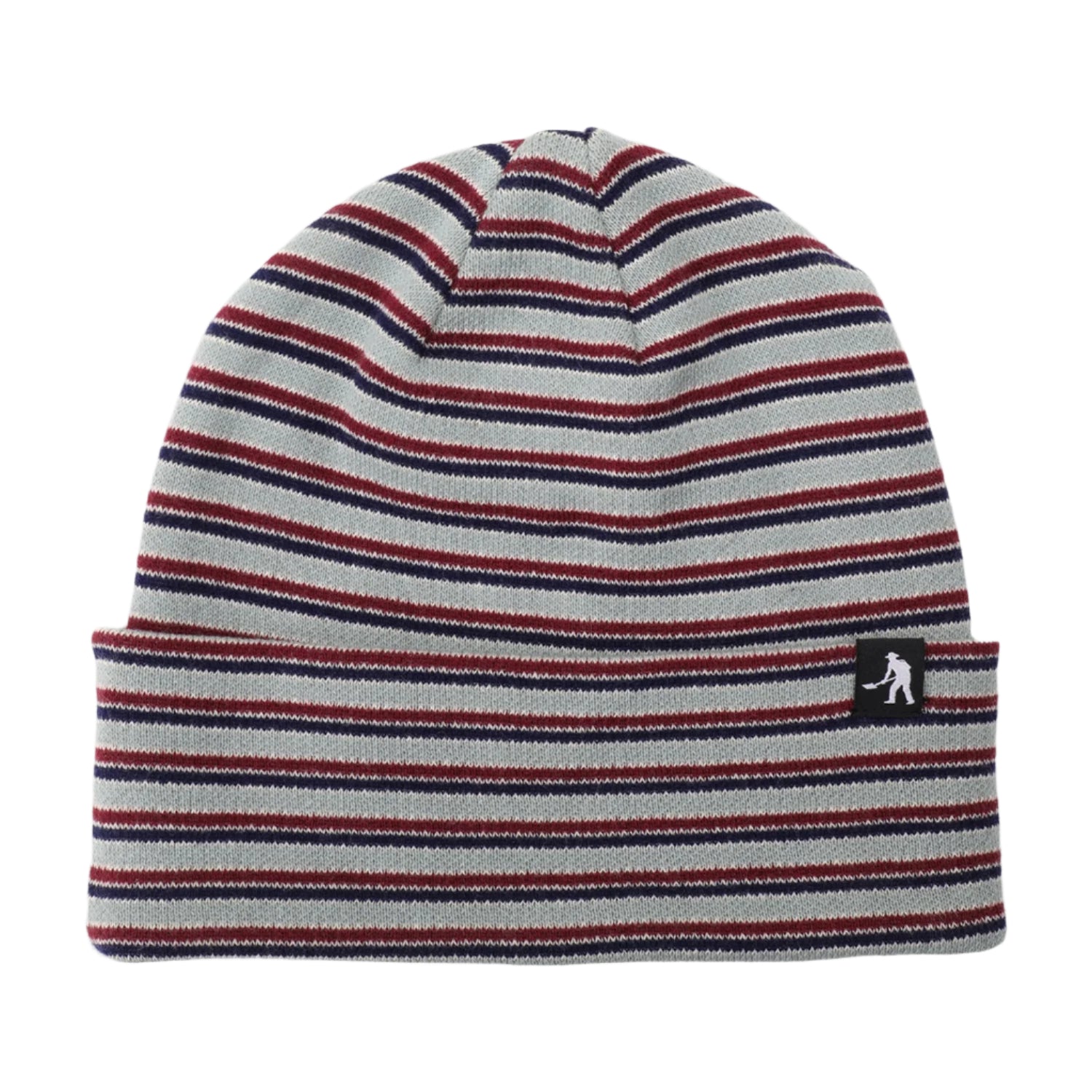 PASS-PORT Organic Cotton Stripe Knit beanie - Light Blue Multi