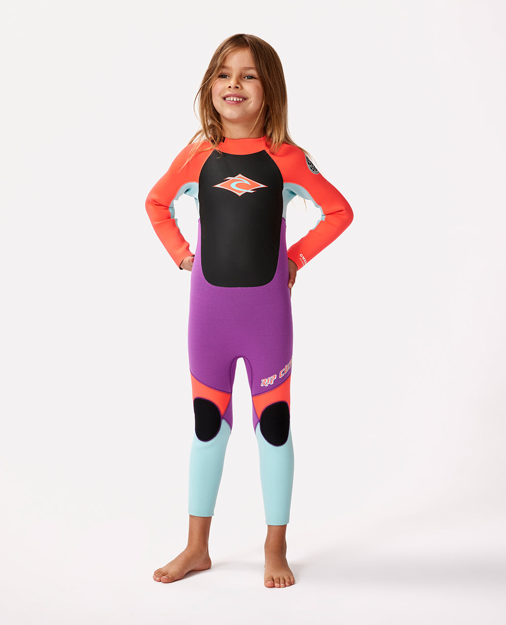 Rip Curl Groms Omega 3/2FL Steamer - Pink