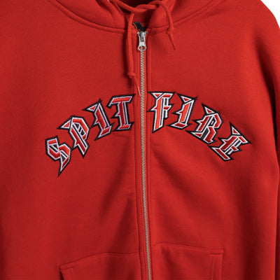 SPITFIRE Olde Zip hoodie - Red/White