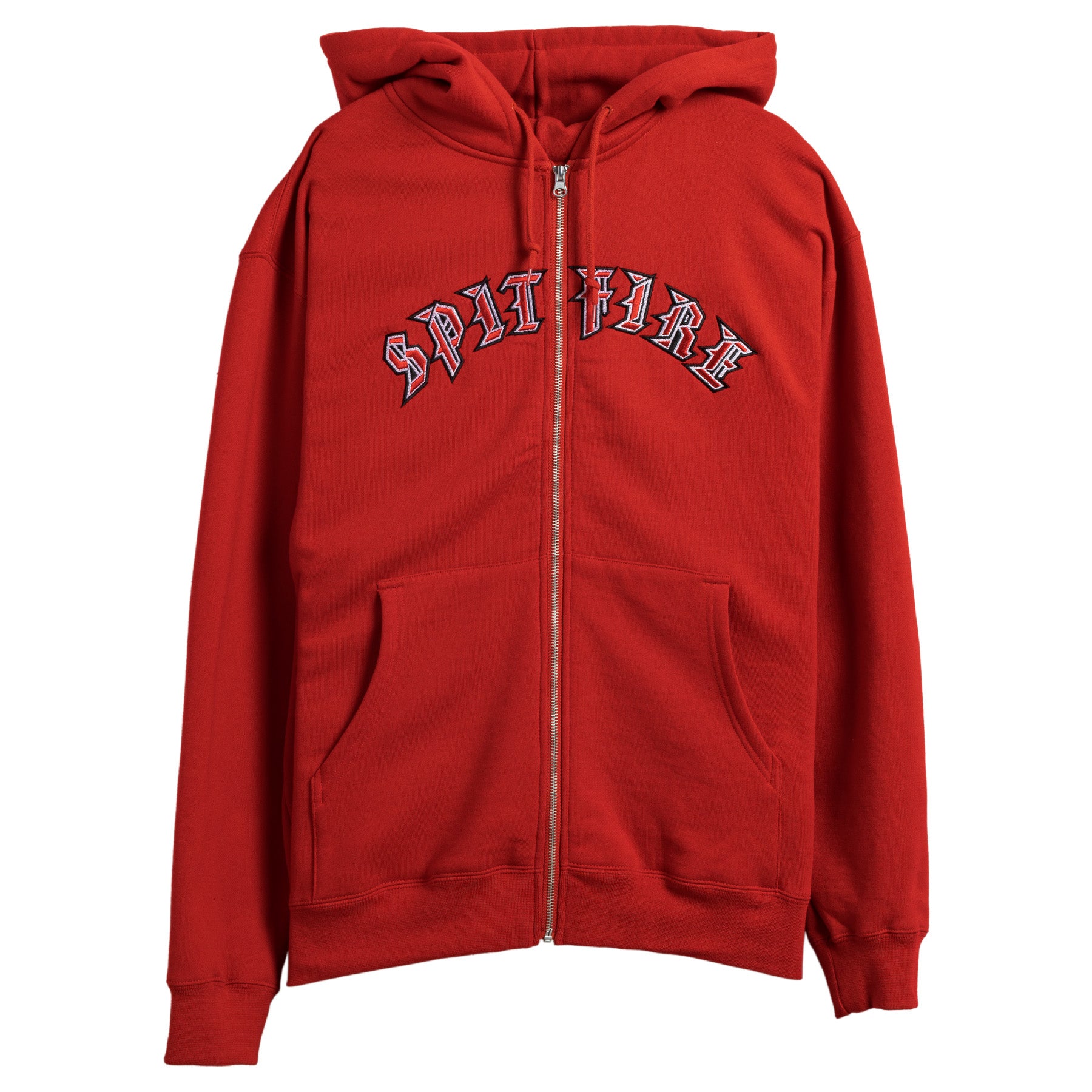 SPITFIRE Olde Zip hoodie - Red/White - STM Snow Surf Skate