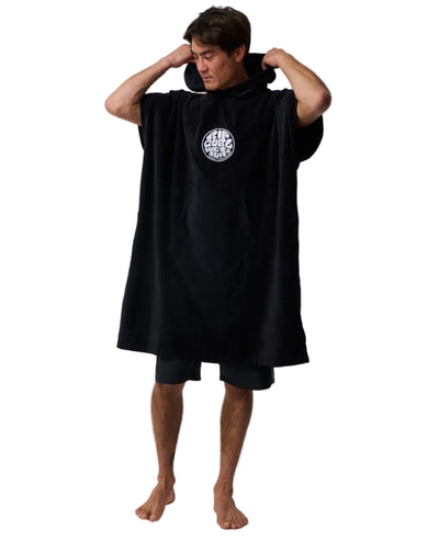 Rip Curl Logo Hooded Towel - Black