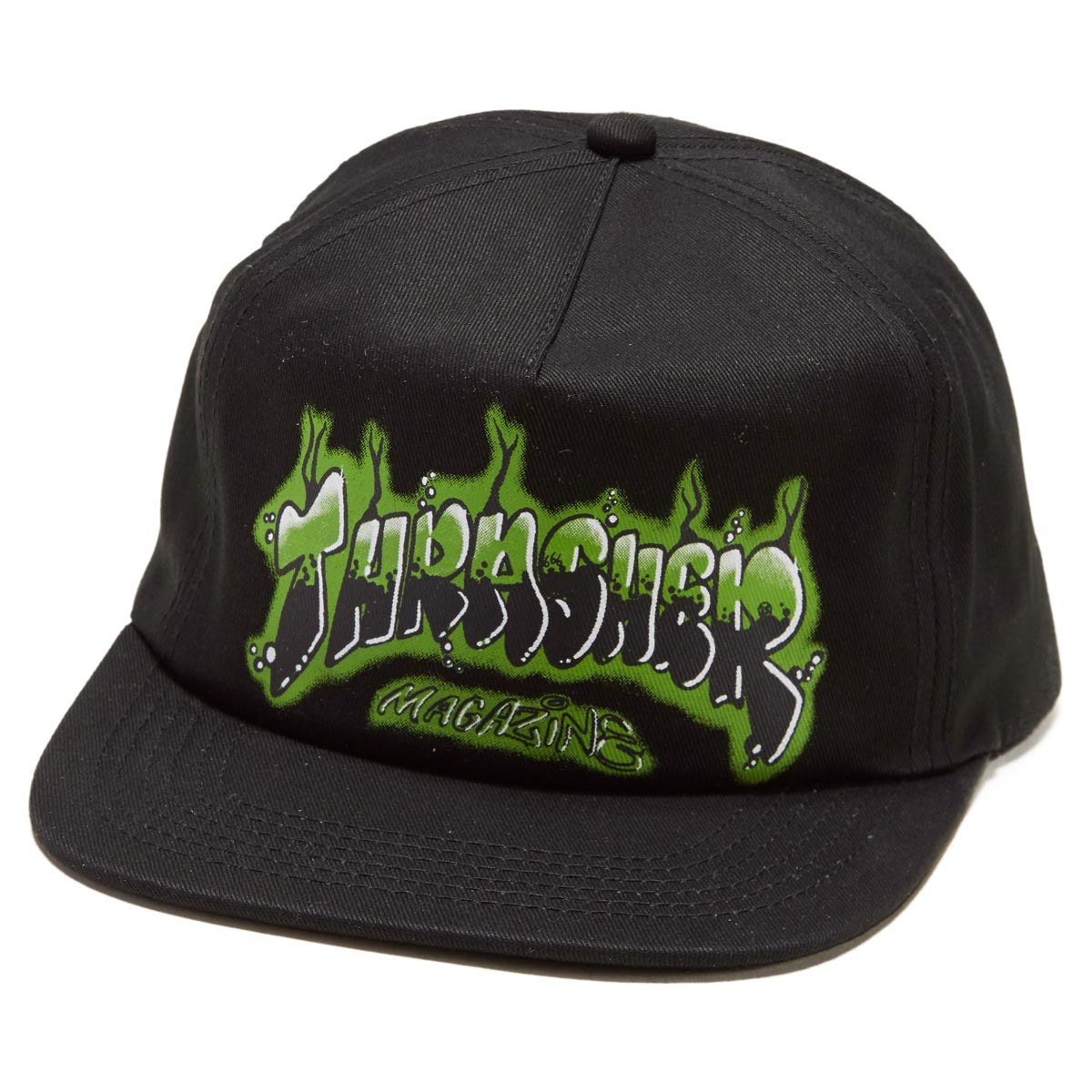 THRASHER Airbrush Snapback - Black