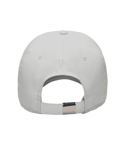 Nike Dri-Fit Club Unstructured Metal Swoosh running cap - Light Bone/Metallic Silver