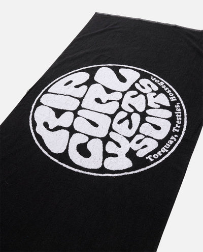Rip Curl Logo Towel - Black