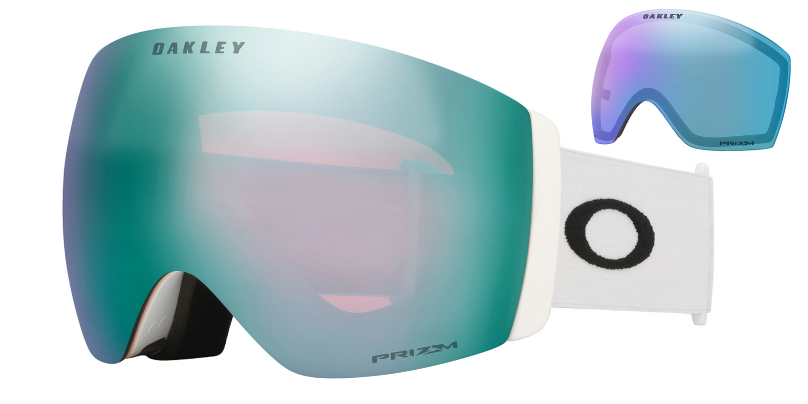OAKLEY Flight Deck Pro L goggles - Matte White w/ Sapphire Iridium