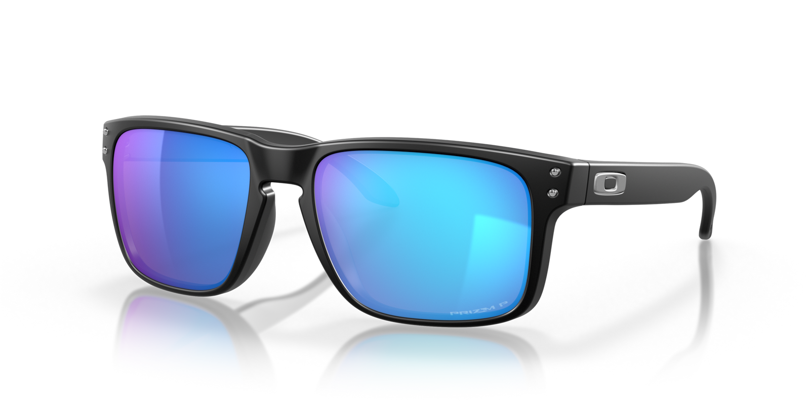 Oakley Holbrook Sunglasses - Matte Black w/ prizm Sapphire Iridium Polarized