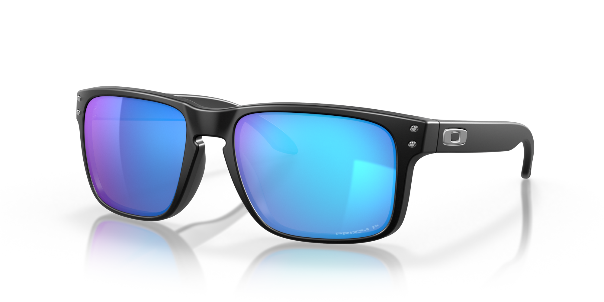 Oakley Holbrook Sunglasses - Matte Black w/ prizm Sapphire Iridium Polarized