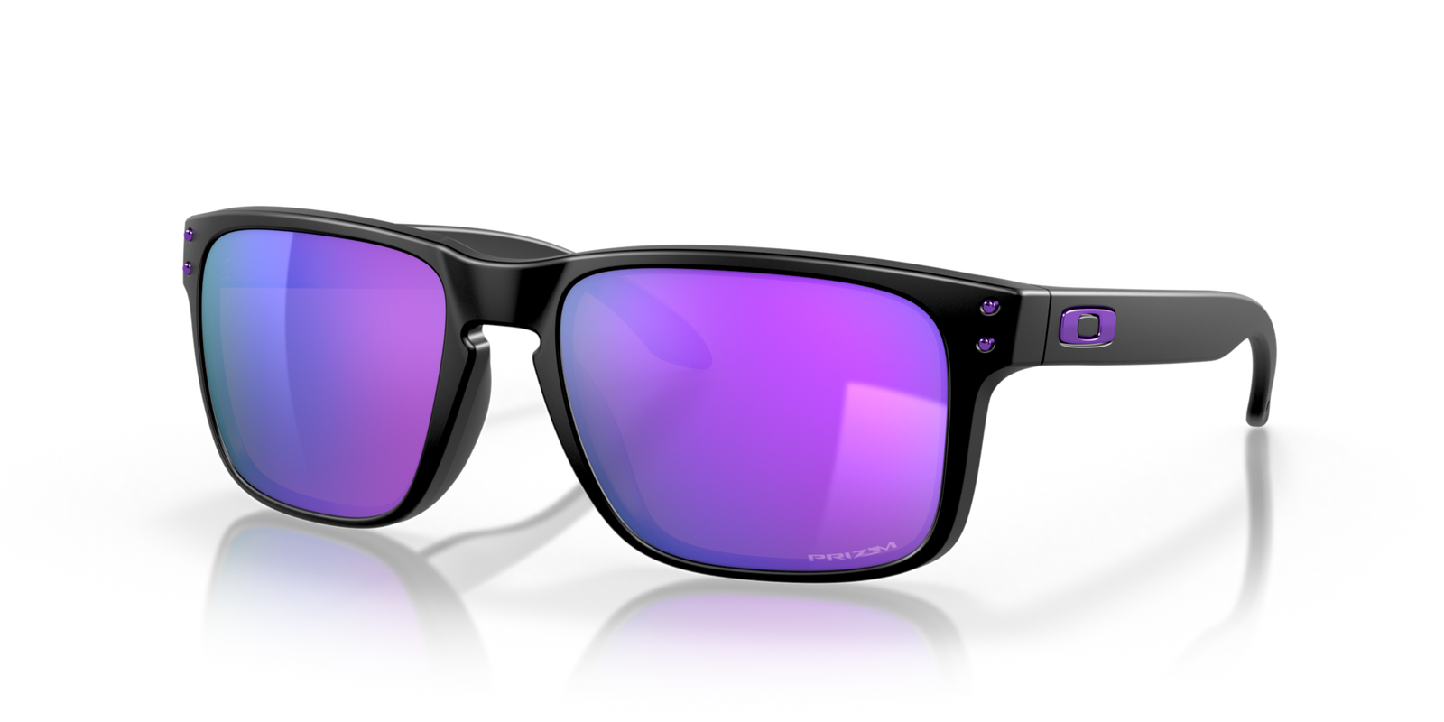 Oakley Holbrook Sunglasses - Matte Black w/ prizm Violet