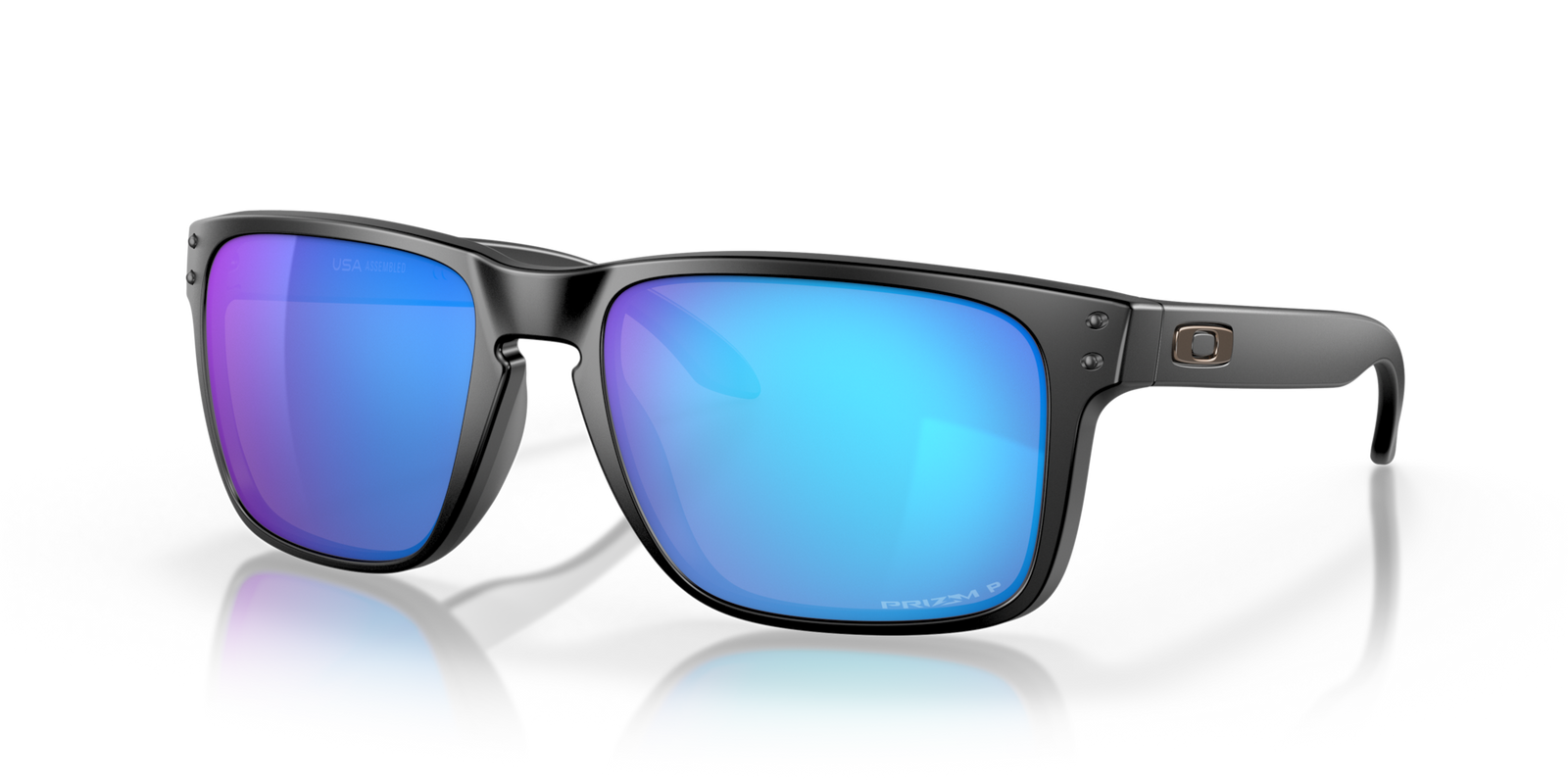 Oakley Holbrook XL Sunglasses - Matte Black w/ prizm Sapphire Iridium Polarized