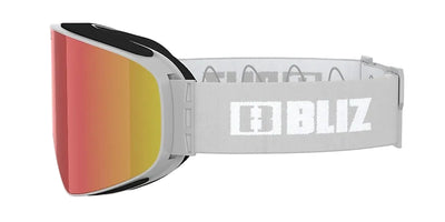 BLIZ Flow goggles - Matte Light Grey w/ Brown & Red