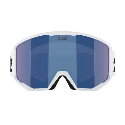 BLIZ Spark goggles - Matte White w/ Smoke & Blue