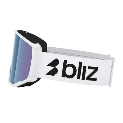 BLIZ Spark goggles - Matte White w/ Smoke & Blue