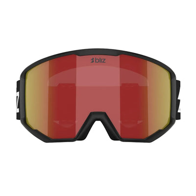 BLIZ Spark goggles - Matte Black w/ Brown & Red