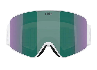 BLIZ G001 goggles - Matte White w/ Brown w Green Multi