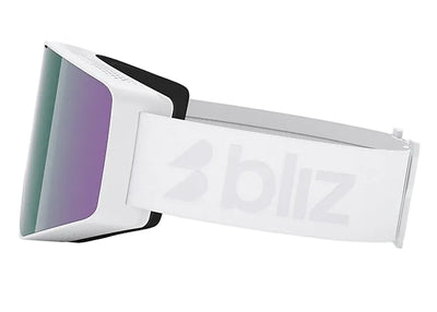 BLIZ G001 goggles - Matte White w/ Brown w Green Multi
