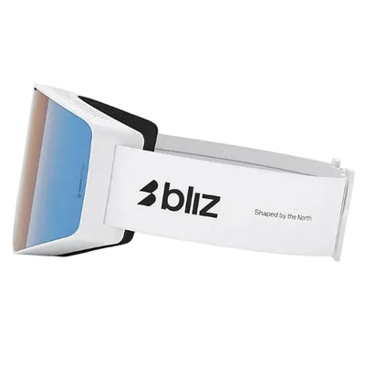 BLIZ G001 goggles - Matte White w/ N_O_N Orange & Blue
