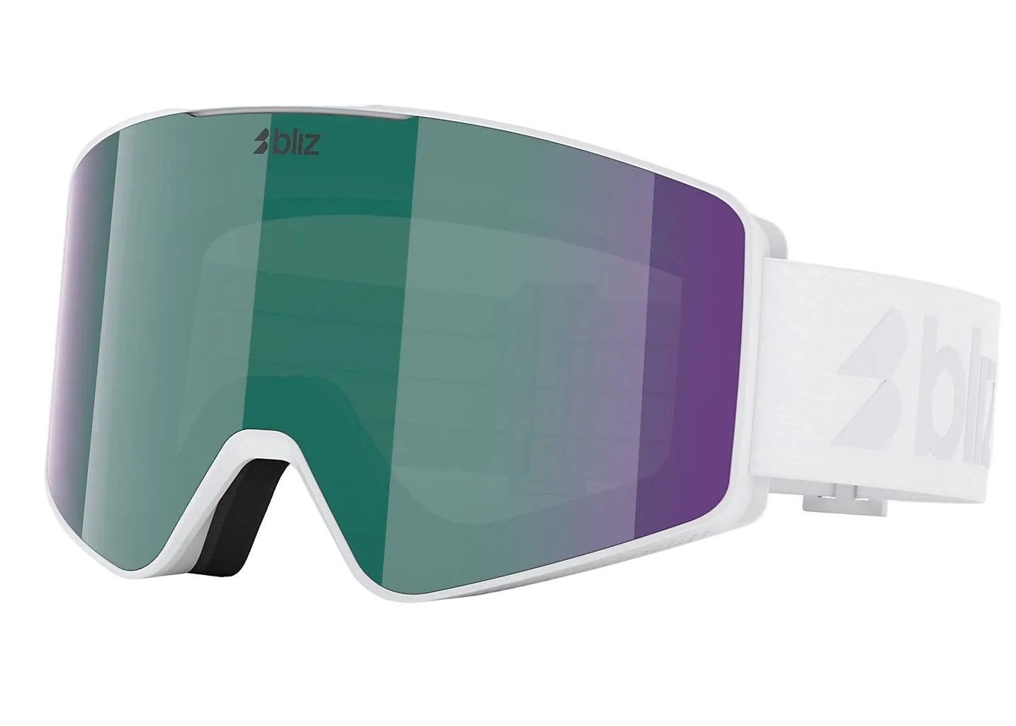 BLIZ G001S goggles - Matte White w/ Brown Green Mult