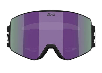 BLIZ G001S goggles - Matte Black w/ Brown w Purple Multi