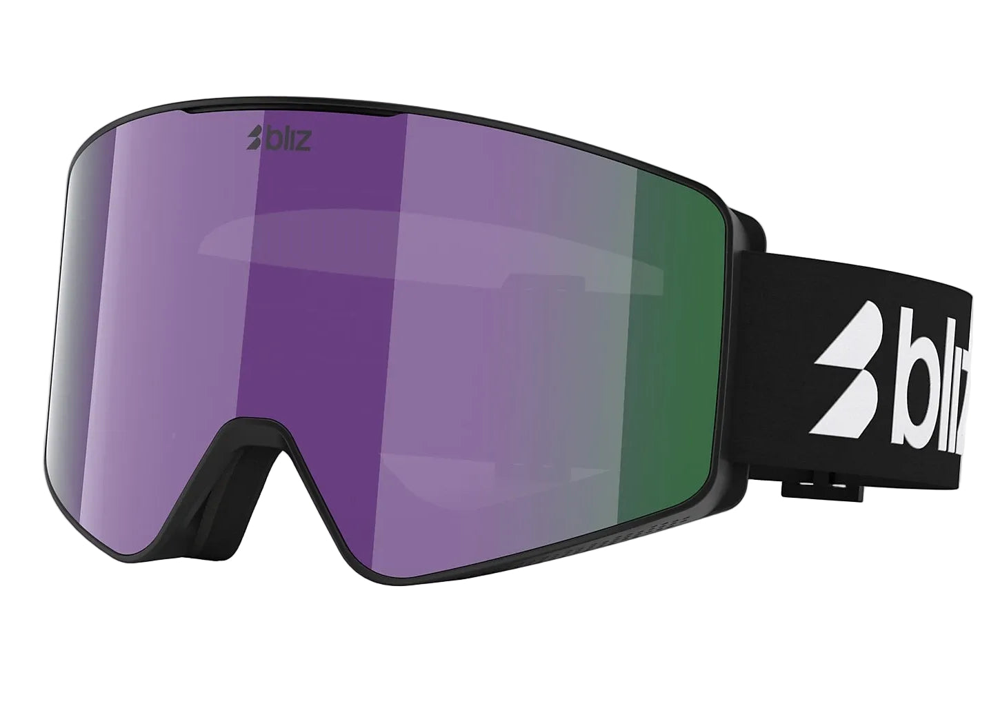 BLIZ G001S goggles - Matte Black w/ Brown w Purple Multi