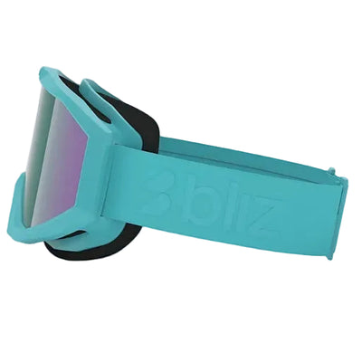 BLIZ Liner Jnr goggles - Matte Turquoise w/ Brown W Green Multi