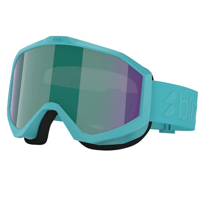 BLIZ Liner Jnr goggles - Matte Turquoise w/ Brown W Green Multi