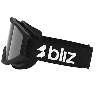BLIZ Liner Jnr goggles - Black-White Logo w/ Brown Silver Mirror