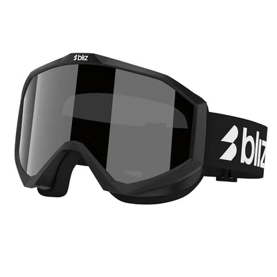 BLIZ Liner Jnr goggles - Black-White Logo w/ Brown Silver Mirror