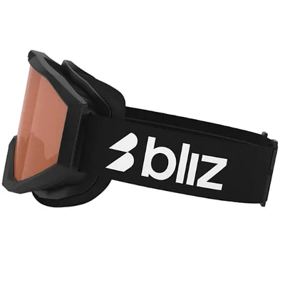 BLIZ Liner Jnr goggles - Black-White Logo w/ Orange