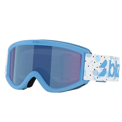 BLIZ Pixie Jnr goggles - Matte Blue w/ Brown W Blue Multi