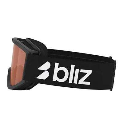 BLIZ Pixie Jnr goggles - Matte Black w/ White Logo w/ Orange