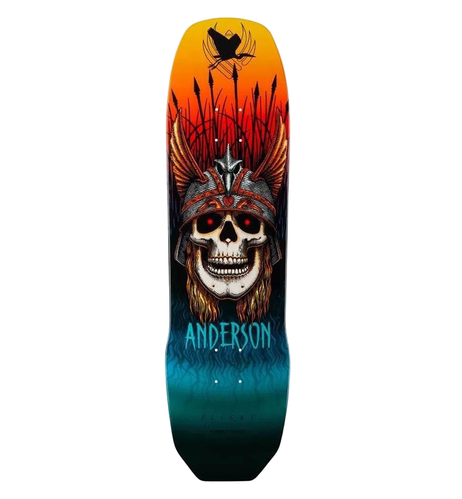 POWELL PERALTA Anderson Heron Skull Flight skateboard deck - Sunburst - 9.13