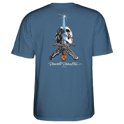 POWELL PERALTA Skull & Sword tee - Indigo Blue