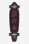 Globe All Time Skateboard - Red Marble Stack 35