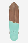 Globe Blazer XL cruiser skateboard - Walnut/Aruba Blue 36in